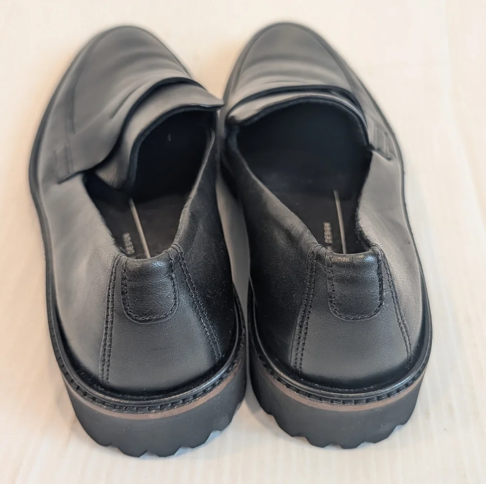 ECCO Modern Tailored Black Penny Women's Loafers Size 6-6.5